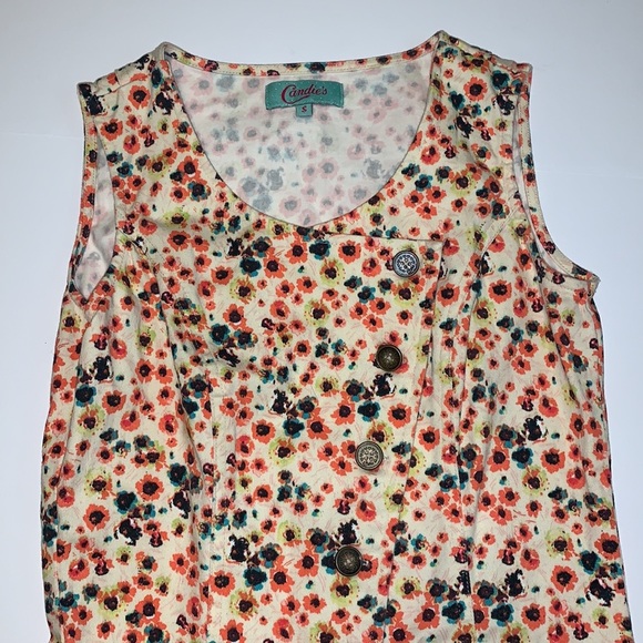 Candie’s Vintage Y2K Floral Print Romper - Women’s Size Small - Picture 2 of 6